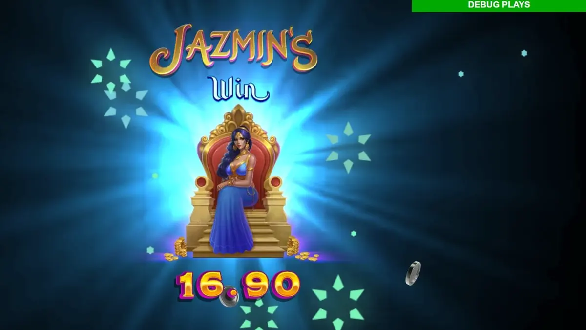 Tampilan visual slot Jazmin’s Wild Ways Smash Pots dengan nuansa Arab yang mewah